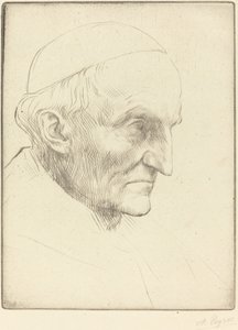 Kardinaal Manning, 3e plaat door Alphonse Legros