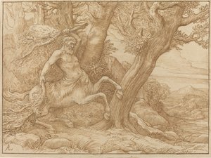 Centaur met Takken door Alphonse Legros