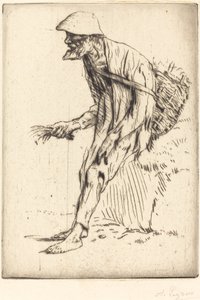 Vogelmuurhandelaar door Alphonse Legros