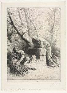 De dood en de houthakker, 1881