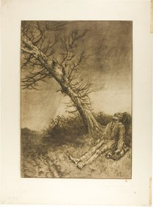 Dood van de zwerver door Alphonse Legros