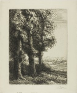 Rand van een Bos door Alphonse Legros