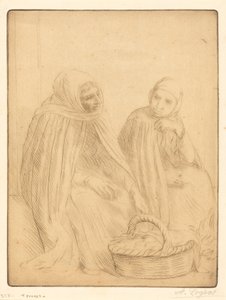 Eierverkopers, 1e plaat door Alphonse Legros