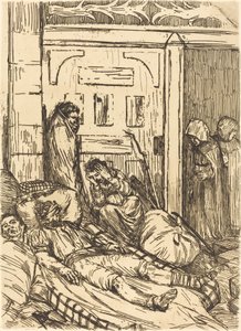 Veldhospitaal door Alphonse Legros