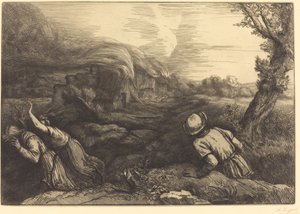 Brand in het Gehucht door Alphonse Legros