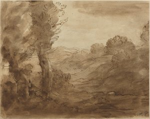 Voetpad in Bourgondië door Alphonse Legros