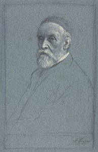 George Frederick Watts, R.A., c. 1877-1878 door Alphonse Legros