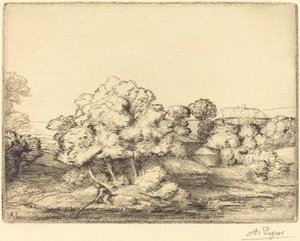 Dorp bij het Meer door Alphonse Legros