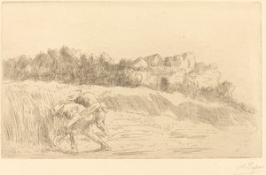Oogsters Les moissoneurs door Alphonse Legros