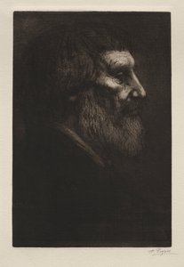 Hoofd van een Man door Alphonse Legros