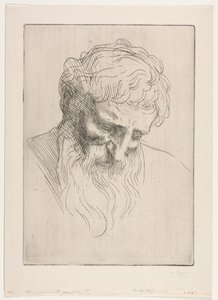 Hoofd van een man door Alphonse Legros