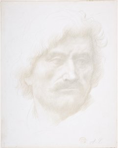 Kop van een man door Alphonse Legros