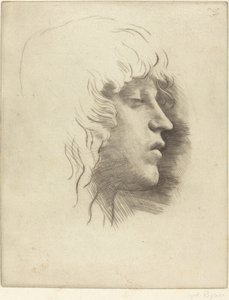 Hoofd van een Jong Meisje door Alphonse Legros