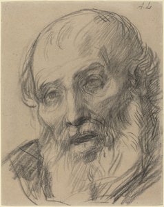 Hoofd van een oude man door Alphonse Legros