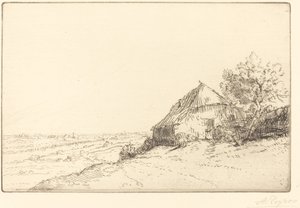 Hut op een heuvel door Alphonse Legros
