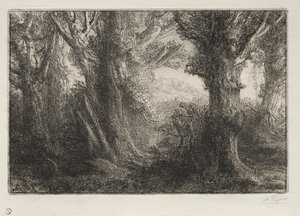 In het Bos bij Conteville door Alphonse Legros