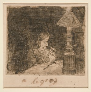 De Naaister door Alphonse Legros