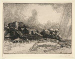 De Boerderij van de door Alphonse Legros
