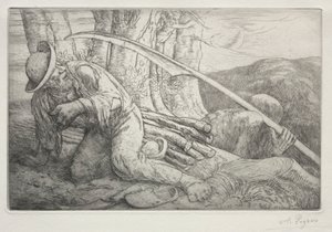 La Mort et le Bûcheron 5e Plaat door Alphonse Legros