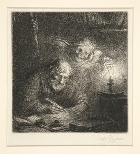 De dood en de filosoof door Alphonse Legros