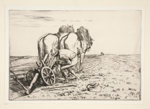 De Ploeg door Alphonse Legros