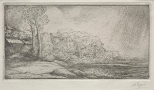 Landschap met Twee Bomen