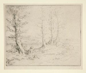Langs de oever door Alphonse Legros