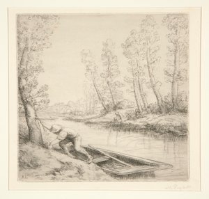 De Ochtend aan de Rivier door Alphonse Legros