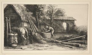 Le Tonnelier (De kuiper) door Alphonse Legros