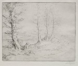 Langs de oever door Alphonse Legros