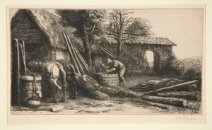 Le tonnelier (De kuiper) door Alphonse Legros