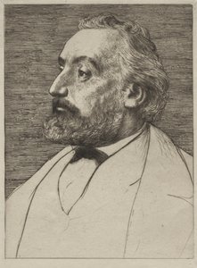 Léon Gambetta door Alphonse Legros