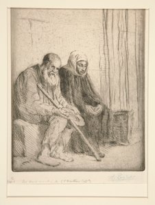 Les Deux Mendiants (Twee Bedelaars) door Alphonse Legros