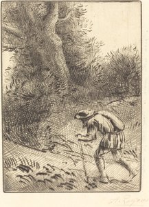 De kleine dolende Jood door Alphonse Legros
