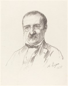 M. Champfleury door Alphonse Legros