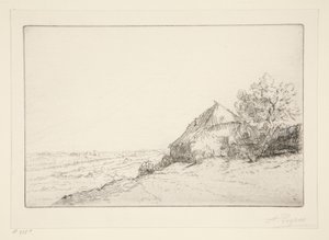 Masure sur la Colline door Alphonse Legros