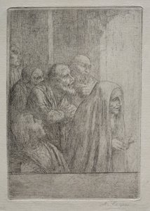 Middernachtmis (Le Messe de Minuit) door Alphonse Legros