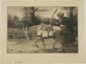 Melkmeisje door Alphonse Legros