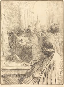 Monniken in de Kerk (Les moines à l