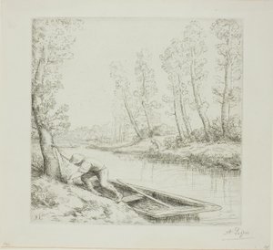 Ochtend aan de Rivier door Alphonse Legros