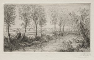 Bij de molen door Alphonse Legros