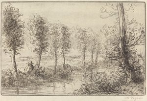 Dichtbij de Molen Pres du moulin door Alphonse Legros
