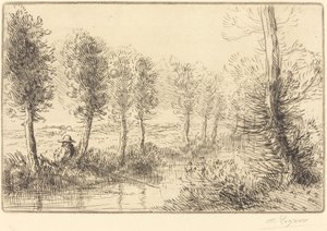 Bij de molen door Alphonse Legros