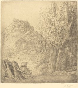 Oud dorp Ville vieille door Alphonse Legros