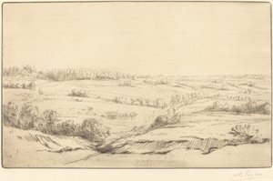 Vlak (La plaine) door Alphonse Legros