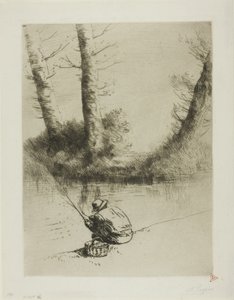 Paalvisser door Alphonse Legros