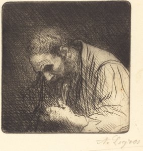 Arme man Pauvre homme door Alphonse Legros