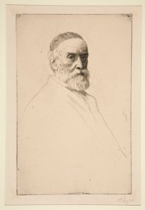 Portret van G.F. Watts, R.A. door Alphonse Legros
