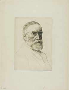Portret van G. F. Watts, R.A. door Alphonse Legros