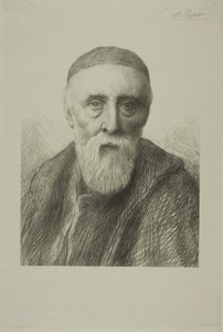 Portret van G. F. Watts, R. A., tweede plaat door Alphonse Legros